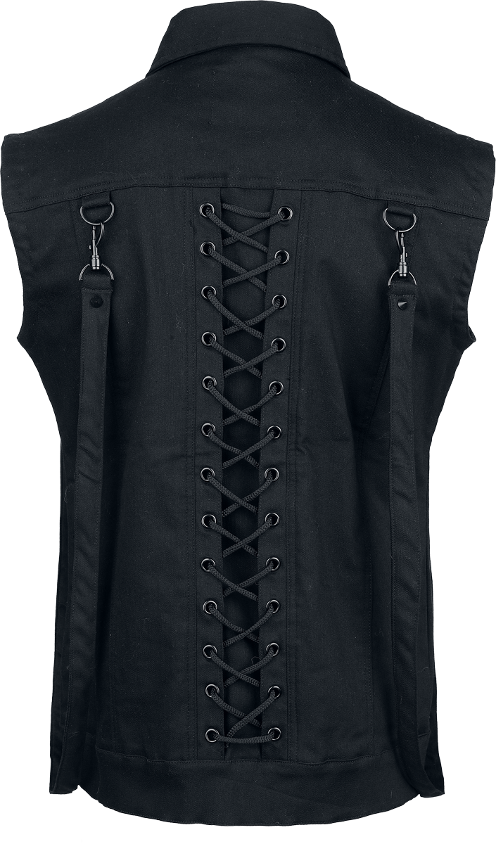 Veste Sans Manches Gothic de Vixxsin - Nolen - Débardeur - M à 4XL - pour Homme - noir - Vixxsin - View 2