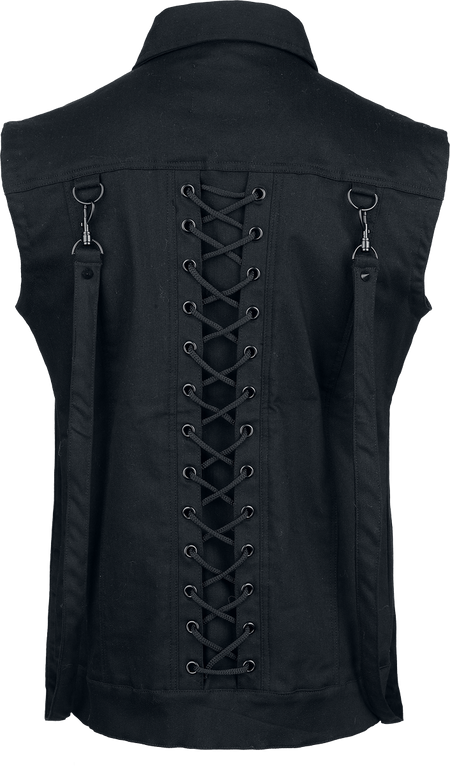 Veste Sans Manches Gothic de Vixxsin - Nolen - Débardeur - M à 4XL - pour Homme - noir - Vixxsin - View 2