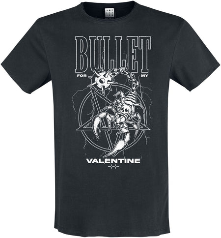 T-Shirt Manches courtes  de Bullet For My Valentine - Amplified Collection - Flail Scorpion - S à 3XL - pour Homme - noir - Bullet For My Valentine