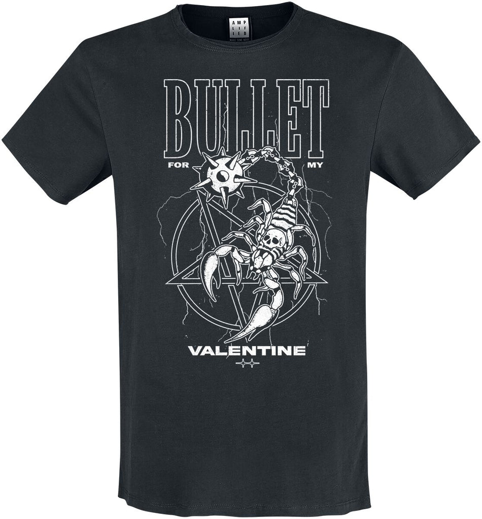 T-Shirt Manches courtes  de Bullet For My Valentine - Amplified Collection - Flail Scorpion - S à 3XL - pour Homme - noir - Bullet For My Valentine
