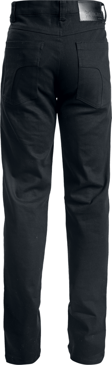 Jean  de Gothicana by EMP - Jean avec Œillets & Zips - W30L32 à W34L34 - pour Homme - noir - Gothicana by EMP - View 2