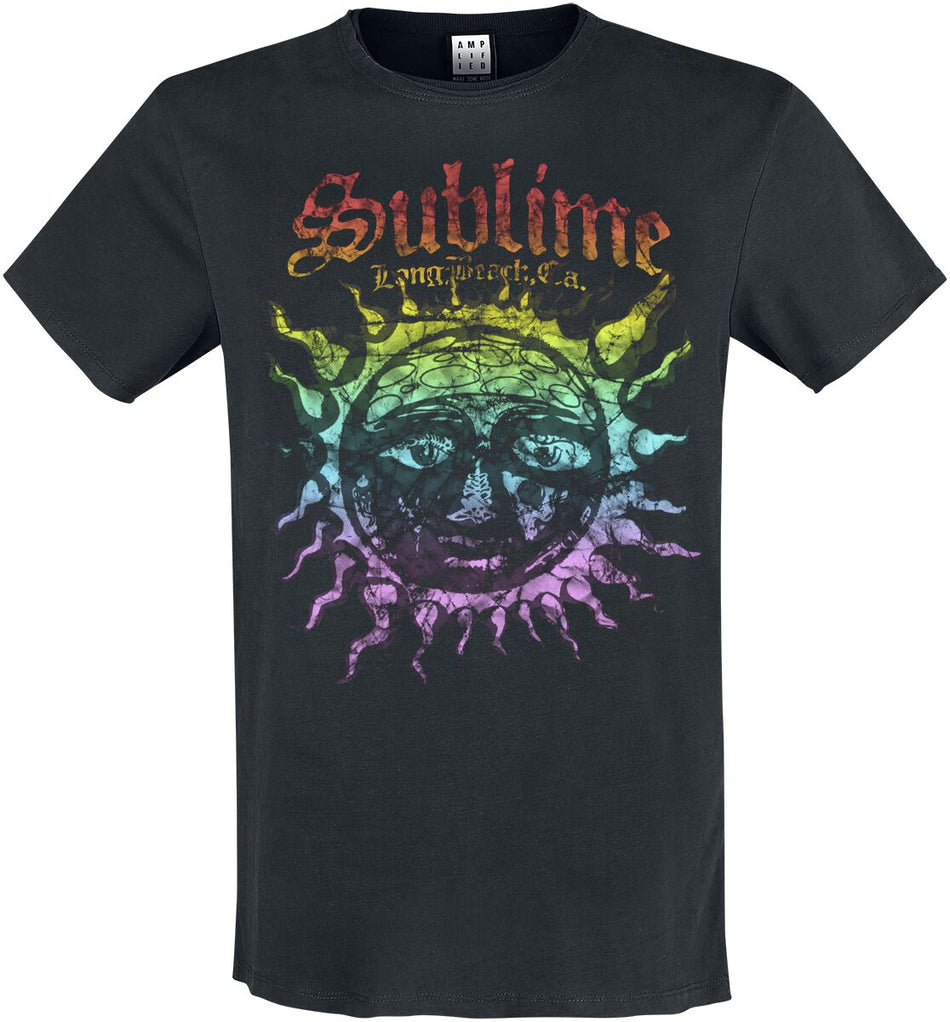 T-Shirt Manches courtes  de Sublime - Amplified Collection - Ombre Sun - S à 3XL - pour Homme - noir - Sublime