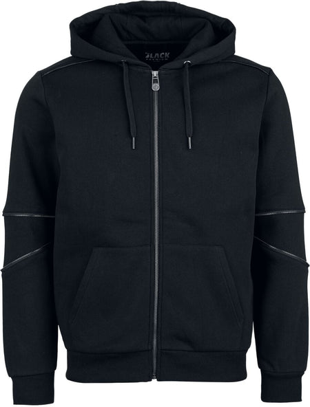 Sweat-shirt zippé à capuche  de Black Premium by EMP - Essential - S à XXL - pour Homme - noir - Black Premium by EMP
