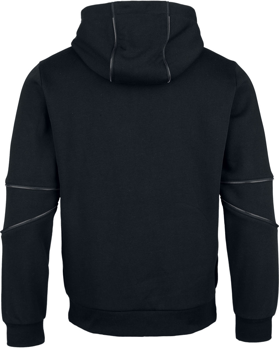 Sweat-shirt zippé à capuche  de Black Premium by EMP - Essential - S à XXL - pour Homme - noir - Black Premium by EMP - View 2