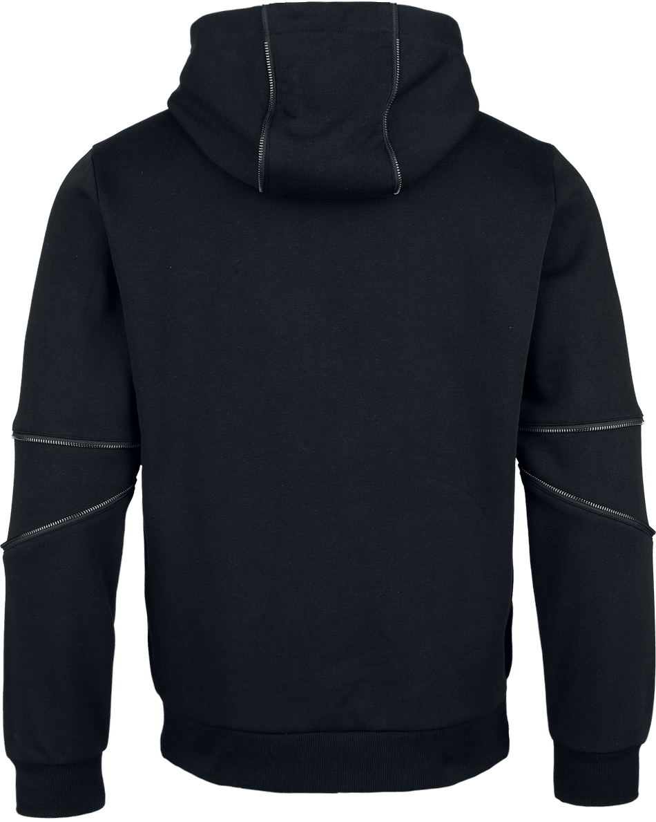 Sweat-shirt zippé à capuche  de Black Premium by EMP - Essential - S à XXL - pour Homme - noir - Black Premium by EMP - View 2