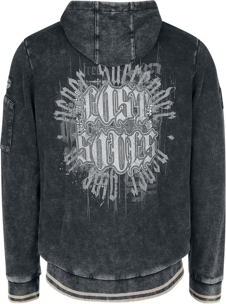 Sweat-shirt zippé à capuche  de Rock Rebel by EMP - Skulls & Details - M à XXL - pour Homme - noir - Rock Rebel by EMP - View 2