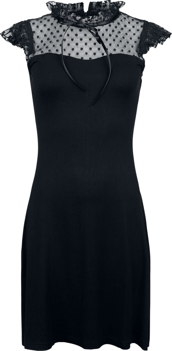 Robe mi-longue Gothic de Gothicana by EMP - Vailed in Darkness - S à XXL - pour Femme - noir - Gothicana by EMP