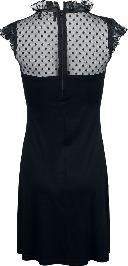 Robe mi-longue Gothic de Gothicana by EMP - Vailed in Darkness - S à XXL - pour Femme - noir - Gothicana by EMP - View 2