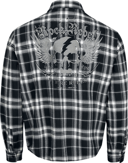 Chemise manches longues  de Rock Rebel by EMP - Skulls & Details - M à XXL - pour Homme - noir/gris - Rock Rebel by EMP - View 2