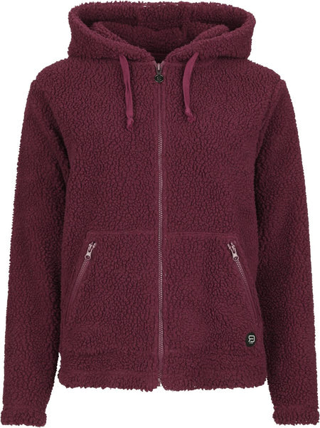 Sweat-shirt zippé à capuche  de RED by EMP - Sweat à capuche doublure polaire - S à XXL - pour Femme - bordeaux - RED by EMP