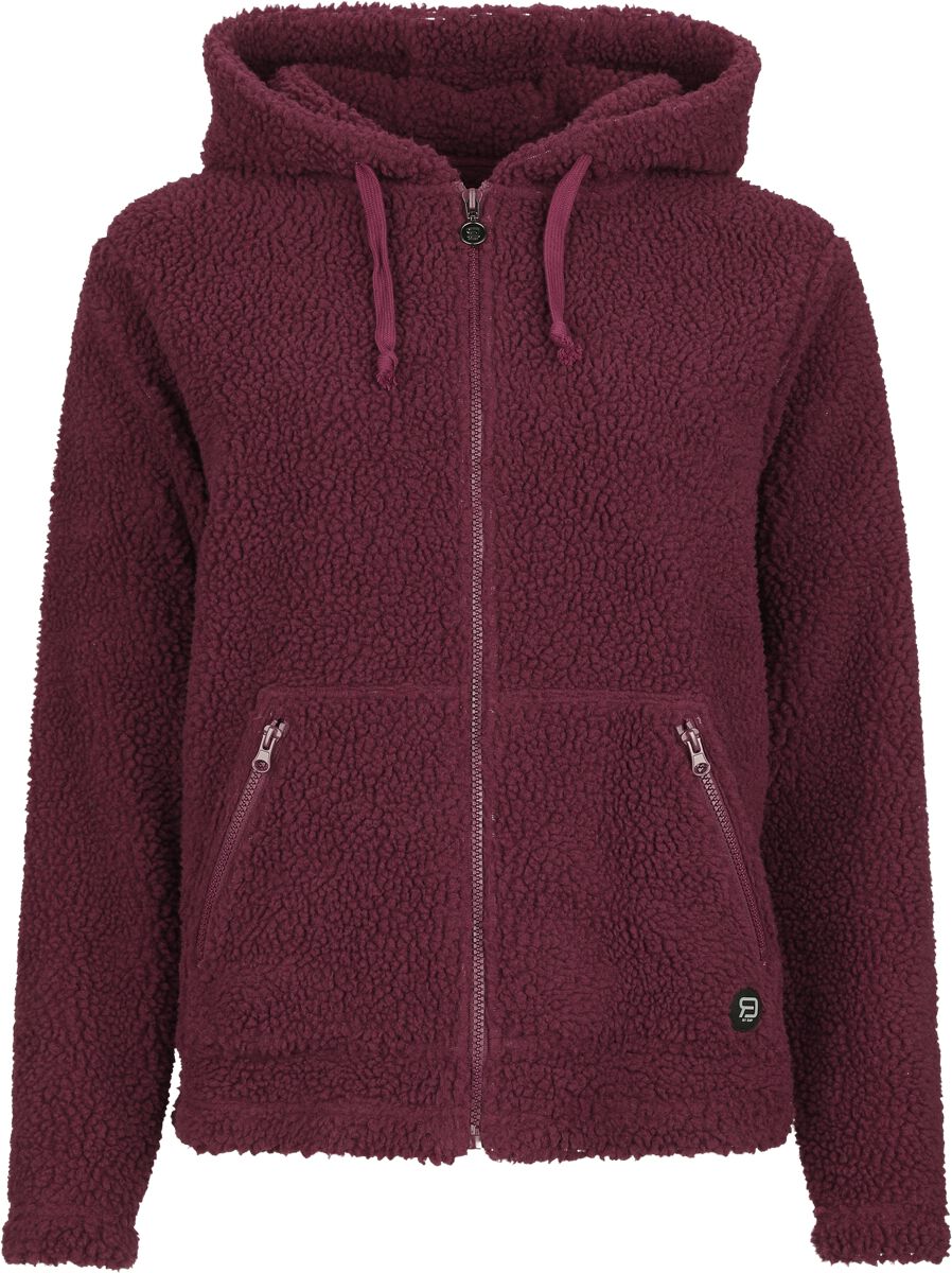 Sweat-shirt zippé à capuche  de RED by EMP - Sweat à capuche doublure polaire - S à XXL - pour Femme - bordeaux - RED by EMP