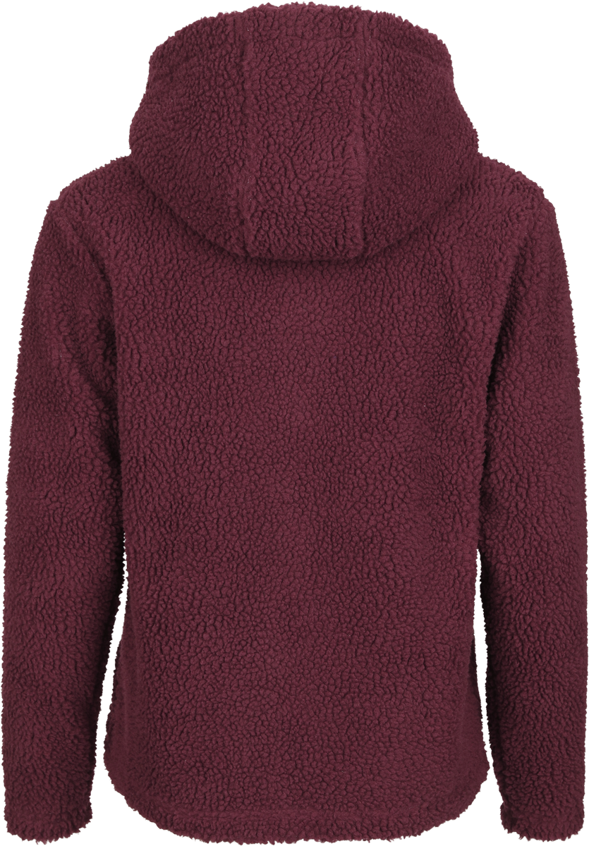 Sweat-shirt zippé à capuche  de RED by EMP - Sweat à capuche doublure polaire - S à XXL - pour Femme - bordeaux - RED by EMP - View 2
