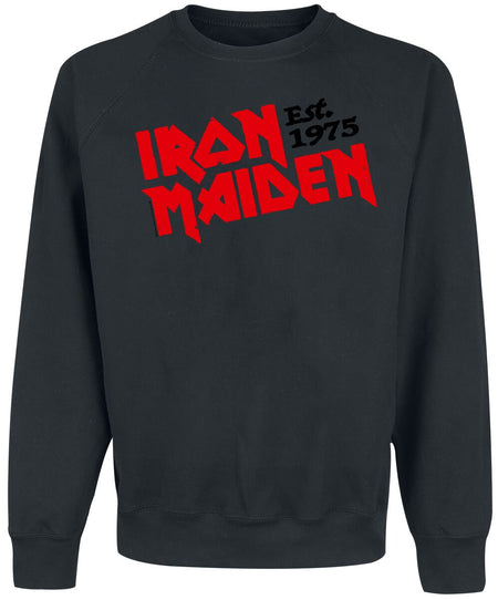 Sweat-shirt  de Iron Maiden - Est. 1975 - S à 4XL - pour Homme - noir - Iron Maiden