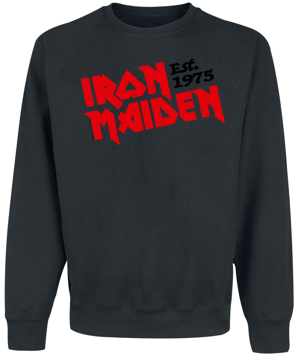 Sweat-shirt  de Iron Maiden - Est. 1975 - S à 4XL - pour Homme - noir - Iron Maiden