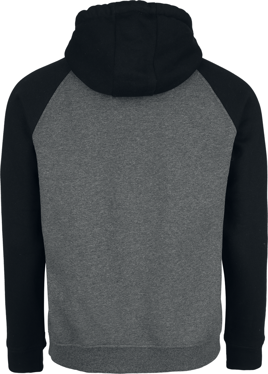 Sweat-shirt zippé à capuche  de RED by EMP - Veste à Capuche Bicolore avec Manches Raglan - M à XXL - pour Homme - noir/gris - RED by EMP - View 2