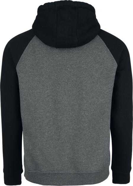 Sweat-shirt zippé à capuche  de RED by EMP - Veste à Capuche Bicolore avec Manches Raglan - M à XXL - pour Homme - noir/gris - RED by EMP - View 2