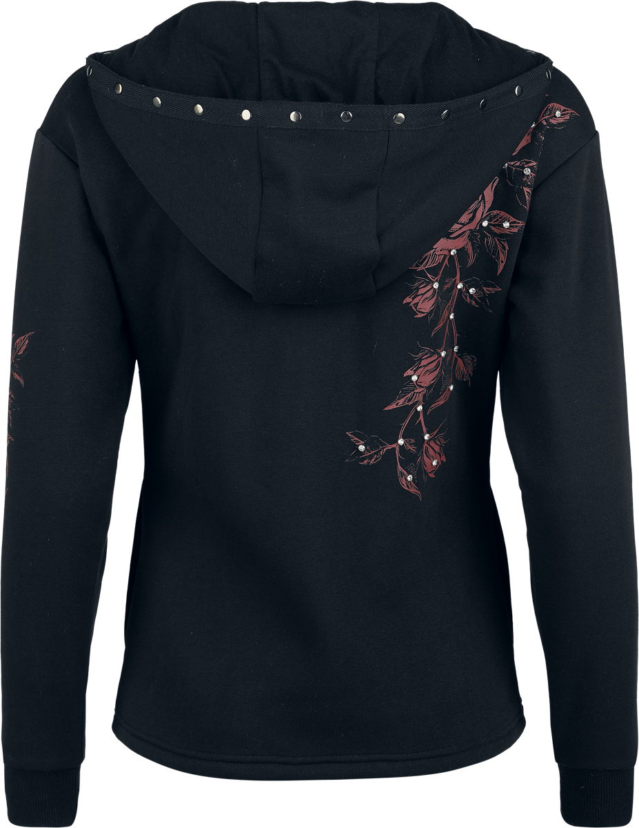 Sweat-shirt à capuche  de Rock Rebel by EMP - Skulls & Details - S à XXL - pour Femme - noir - Rock Rebel by EMP - View 2