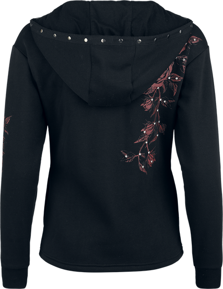 Sweat-shirt à capuche  de Rock Rebel by EMP - Skulls & Details - S à XXL - pour Femme - noir - Rock Rebel by EMP - View 2