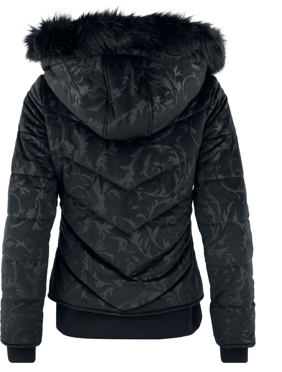 Manteau d'hiver  de Black Premium by EMP - S à XXL - pour Femme - noir - Black Premium by EMP - View 2