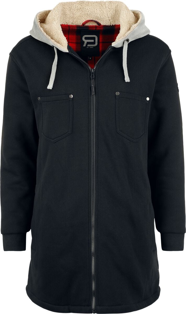Sweat-shirt zippé à capuche  de RED by EMP - Sweat Noir & Gris - S à XXL - pour Femme - noir - RED by EMP