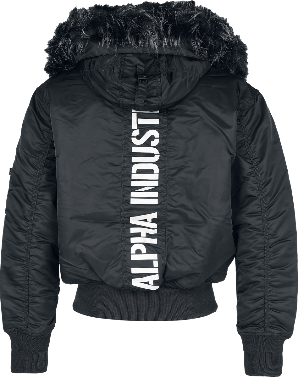 Bomber  de Alpha Industries - 45P Hooded Custom - XL - pour Homme - noir - alpha industries - View 2