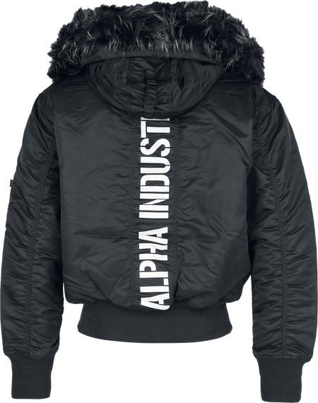 Bomber  de Alpha Industries - 45P Hooded Custom - XL - pour Homme - noir - alpha industries - View 2