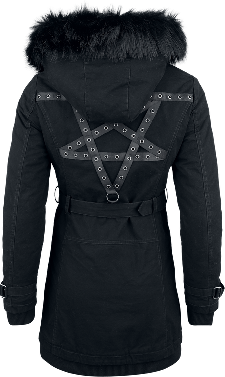 Manteau d'hiver Gothic de Gothicana by EMP - The Witching Hour - S à XXL - pour Femme - noir - Gothicana by EMP - View 2