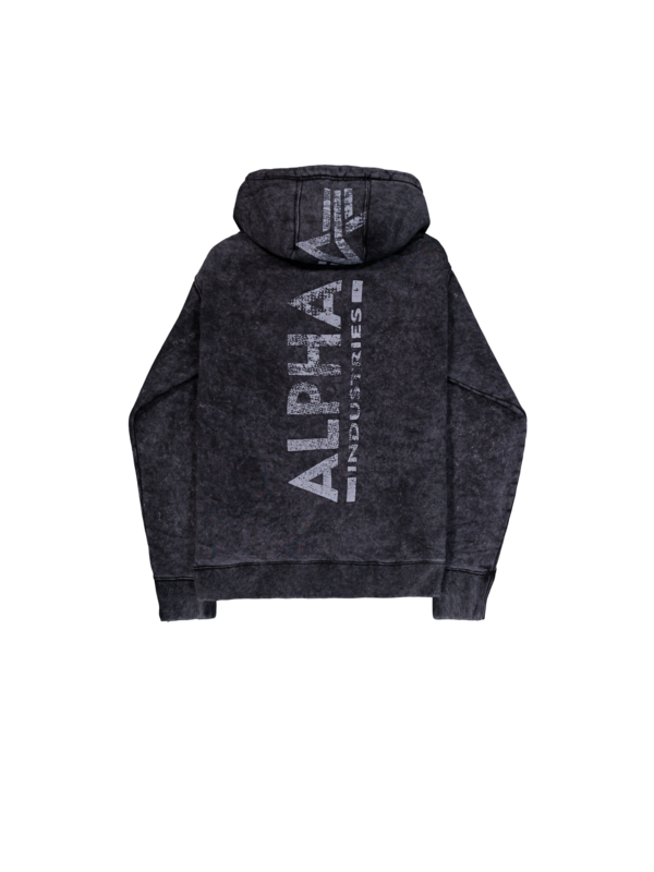 Sweat-shirt à capuche  de Alpha Industries - Back Print Hoodie Vintage - S à XXL - pour Homme - noir - alpha industries - View 2