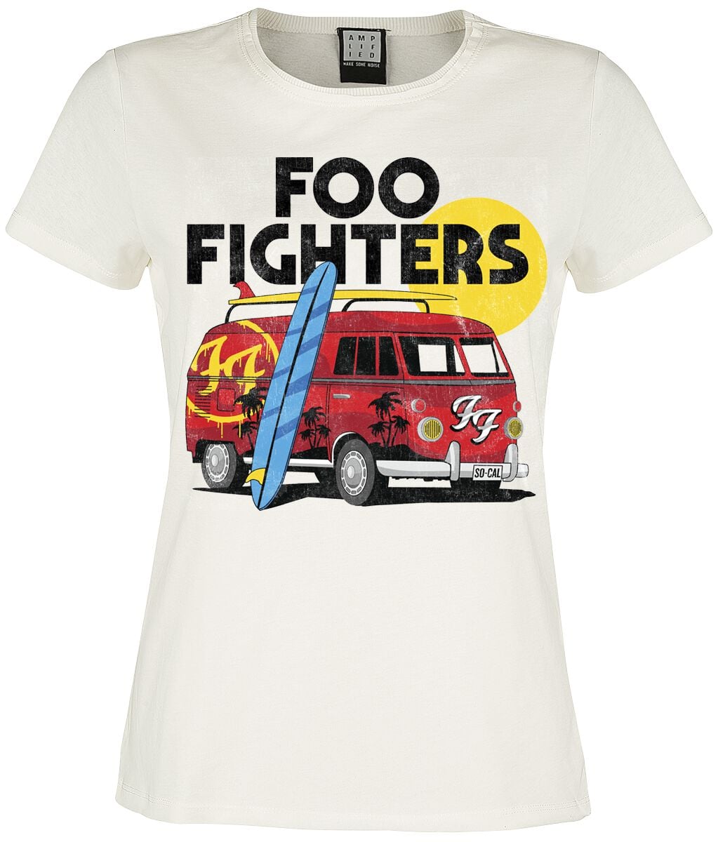 T-Shirt Manches courtes  de Foo Fighters - Amplified Collection - Van - S à XL - pour Femme - blanc cassé - Foo Fighters