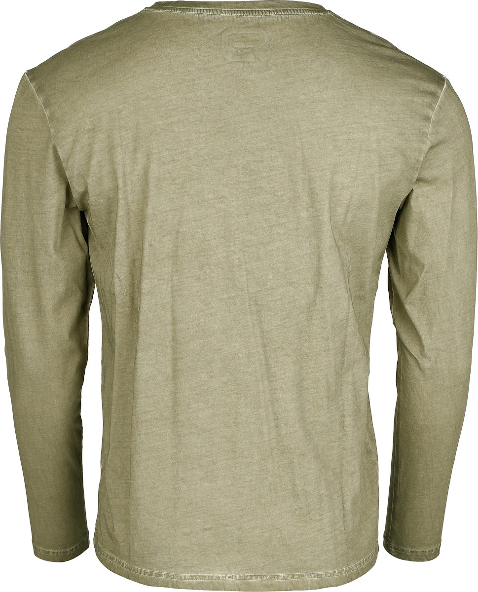 T-shirt manches longues  de RED by EMP - Distinctive - M à XXL - pour Homme - olive - RED by EMP - View 2