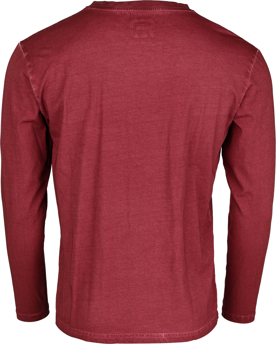 T-shirt manches longues  de RED by EMP - Distinctive - M à XXL - pour Homme - bordeaux - RED by EMP - View 2