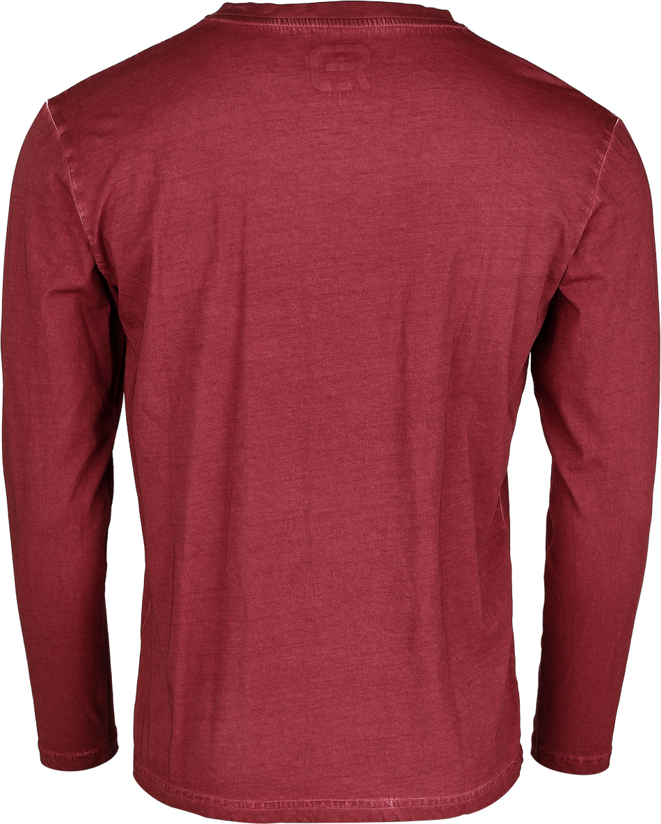 T-shirt manches longues  de RED by EMP - Distinctive - M à XXL - pour Homme - bordeaux - RED by EMP - View 2