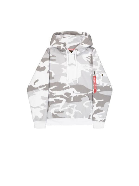 Sweat-shirt à capuche  de Alpha Industries - Back Print Hoodie Vintage - S à XXL - pour Homme - blanc - alpha industries