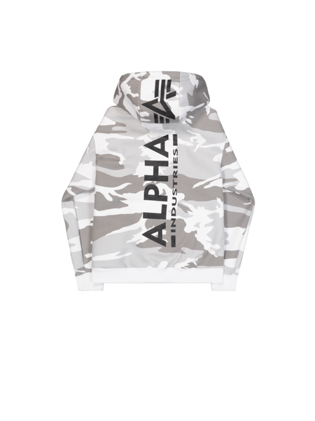 Sweat-shirt à capuche  de Alpha Industries - Back Print Hoodie Vintage - S à XXL - pour Homme - blanc - alpha industries - View 2