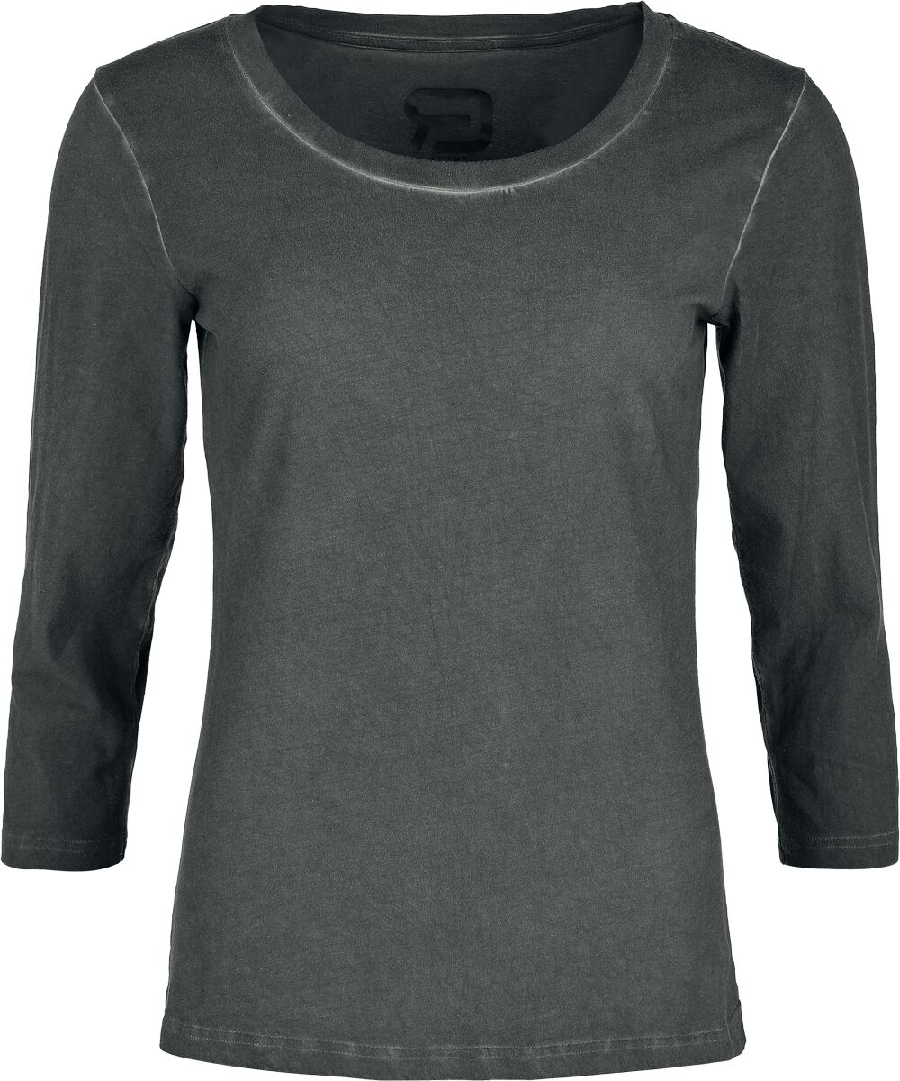 T-shirt manches longues  de RED by EMP - Haut manches longues 2-en-1 - S à XXL - pour Femme - gris - RED by EMP