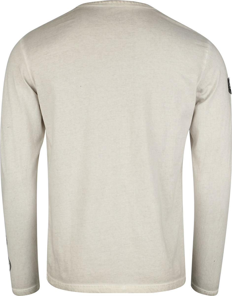 T-shirt manches longues  de Rock Rebel by EMP - Skulls & Details - M à XXL - pour Homme - gris - Rock Rebel by EMP - View 2