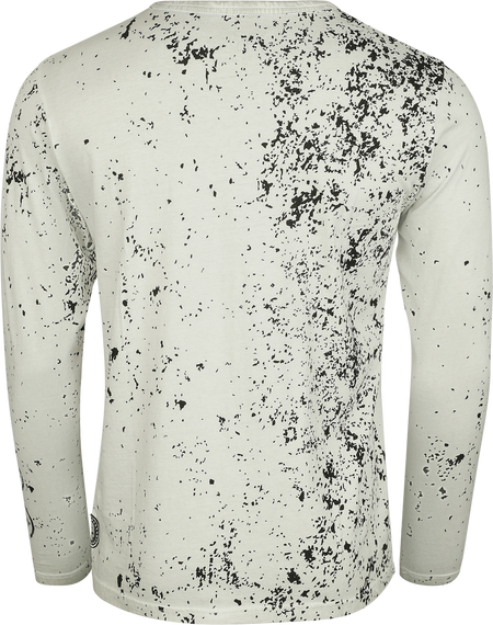 T-shirt manches longues  de Rock Rebel by EMP - Skulls & Splatter - M à XXL - pour Homme - gris - Rock Rebel by EMP - View 2