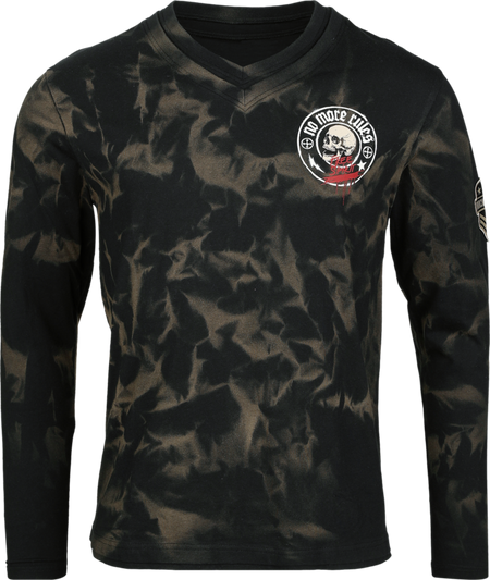 T-shirt manches longues  de Rock Rebel by EMP - Skulls & Details - M à XXL - pour Homme - noir - Rock Rebel by EMP - View 2