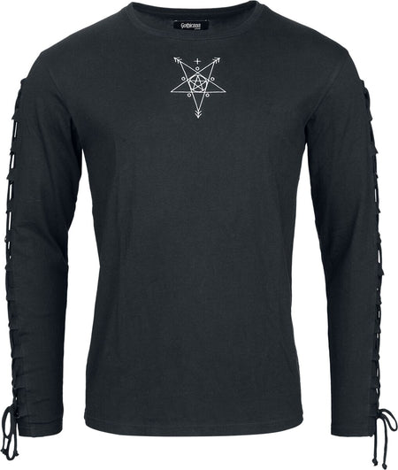 T-shirt manches longues  de Gothicana by EMP - Tempted by Alchemy - M à XXL - pour Homme - noir - Gothicana by EMP