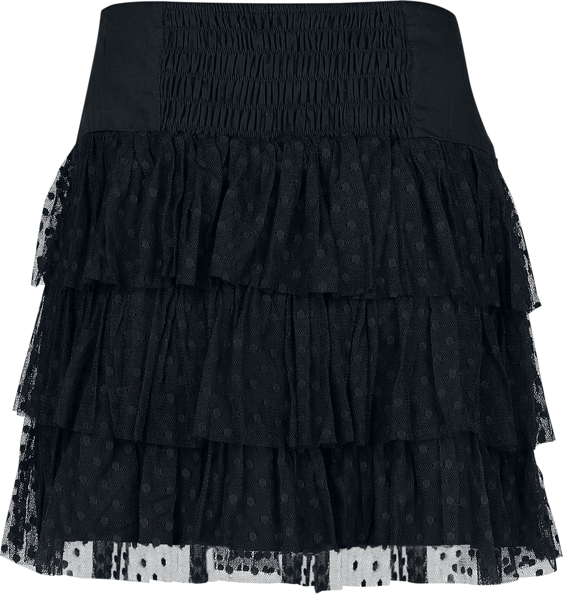 Jupe courte  de Gothicana by EMP - Vailed in Darkness - S à XXL - pour Femme - noir - Gothicana by EMP - View 2
