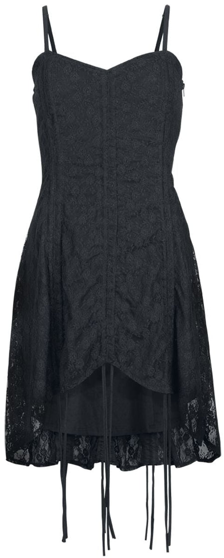 Robe mi-longue Gothic de Vixxsin - Nala Dress - XS à 4XL - pour Femme - noir - Vixxsin
