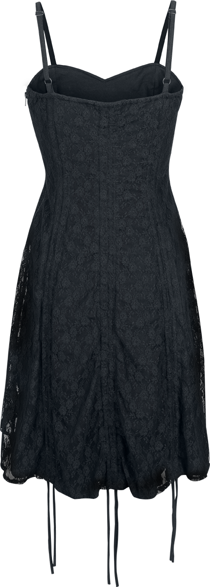 Robe mi-longue Gothic de Vixxsin - Nala Dress - XS à 4XL - pour Femme - noir - Vixxsin - View 2