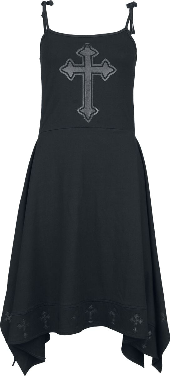 Robe mi-longue Gothic de Poizen Industries - Severine Dress - XS à 4XL - pour Femme - noir - Poizen Industries