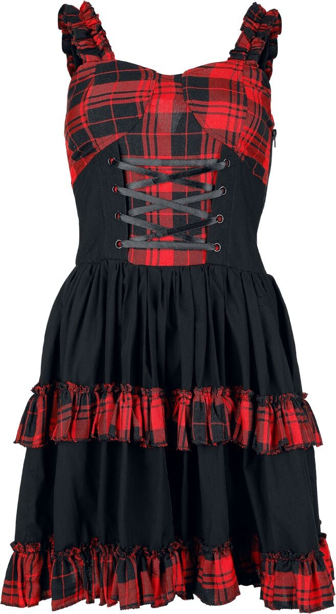 Robe courte  de Heartless - Parisa Dress - XS à XXL - pour Femme - noir/rouge - Heartless