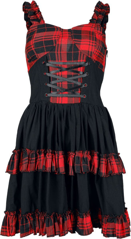 Robe courte  de Heartless - Parisa Dress - XS à XXL - pour Femme - noir/rouge - Heartless