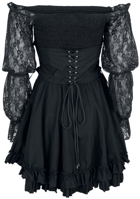 Robe courte Gothic de Poizen Industries - M à XXL - pour Femme - noir - Poizen Industries - View 2