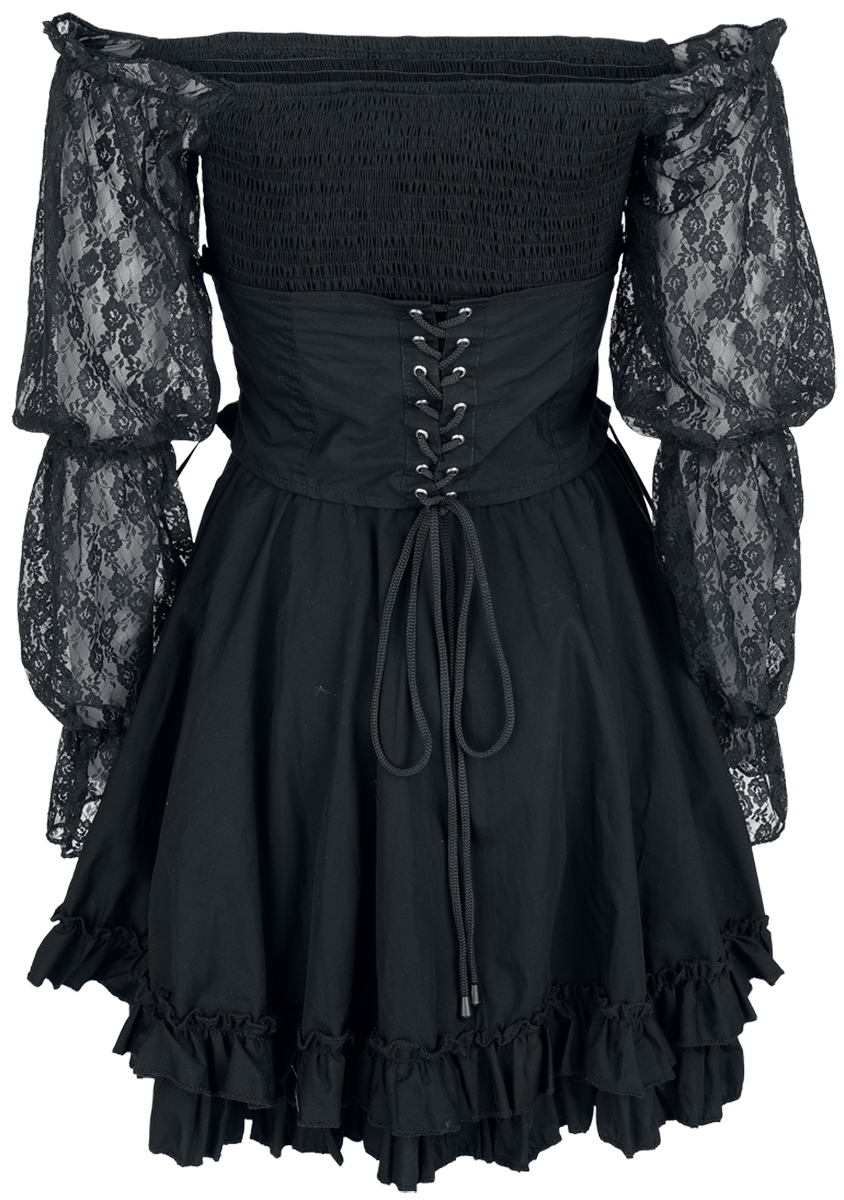 Robe courte Gothic de Poizen Industries - M à XXL - pour Femme - noir - Poizen Industries - View 2