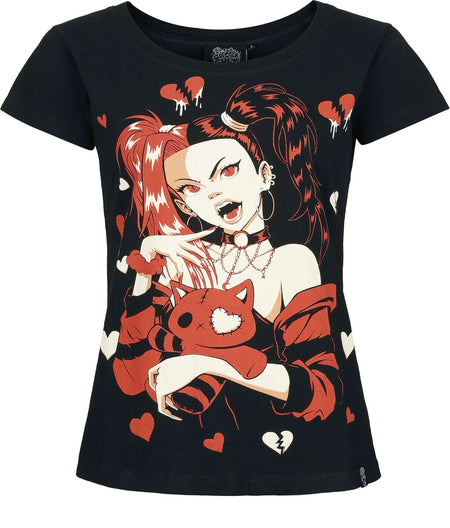 T-Shirt Manches courtes  de Cupcake Cult - Voodoo Vamp - T-Shirt - XS à 3XL - pour Femme - noir - Cupcake Cult