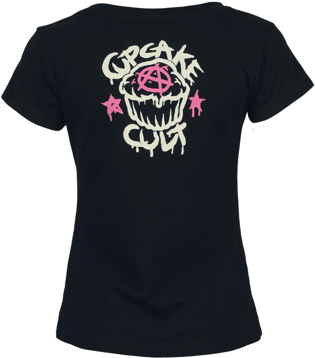 T-Shirt Manches courtes  de Cupcake Cult - Thinking Of You - T-Shirt - S à XXL - pour Femme - noir - Cupcake Cult - View 2