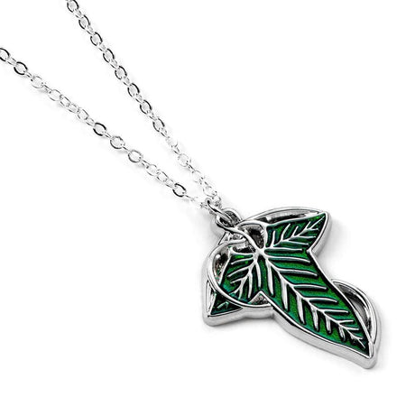 Collier  de Le Seigneur Des Anneaux - Feuille de Lorien - pour Unisexe - couleur argent - Le Seigneur Des Anneaux